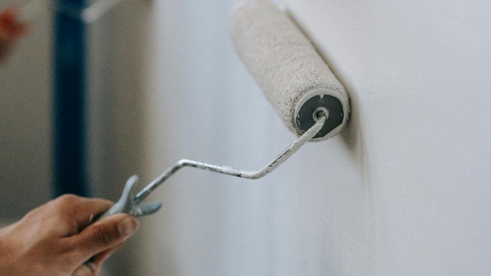 Interior Painter at a New Home Construction in Andover, MA